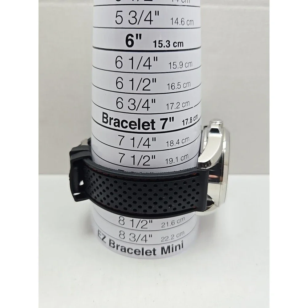 Michael Kors Access Bradshaw MKT5000 DW2C Silver Smartwatch Black Silicone Band